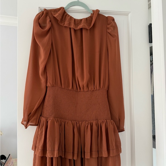 Wilfred Rust Ruffle Dress - Picture 3 of 3